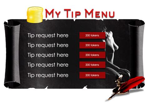 How To Make A Tip Menu On Chaturbate Profile